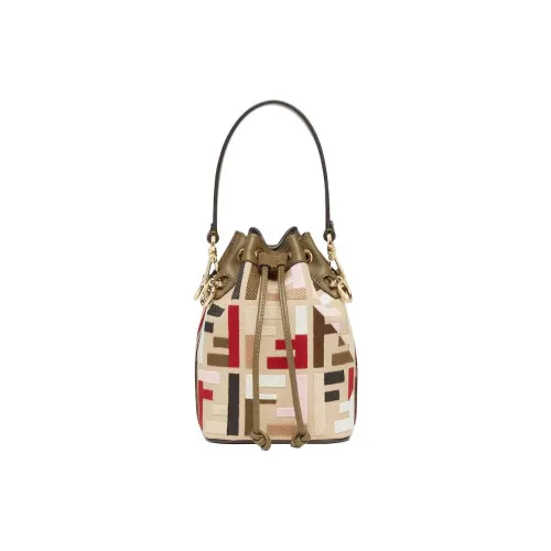 FENDI Mon Tresor Холст Ведро Сумка Сумка Сумка через плечо Сумка через плечо Мини Женская Многоцветная