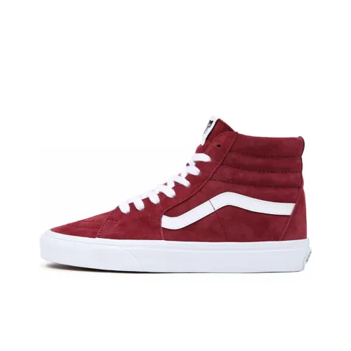 Vans SK8 High Скейтборд Кроссовки Унисекс Красные Белые