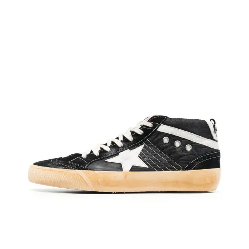 Golden Goose Mid Star Low Топ Скейтборд Кроссовки Мужские Черные Потертый