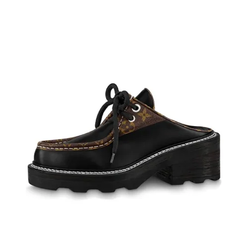 LOUIS VUITTON Beaubourg Домашние тапочки Женские Черный