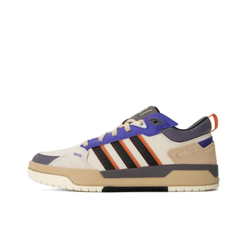 Adidas Neo 100DB Slip-resistant Abrasion-resistant Low Top Skateboard Shoes Unisex Beige Black Purple
