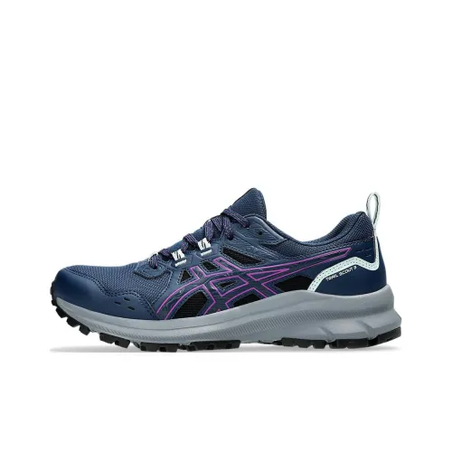 Asics Trail Scout 3 Low Top Trail Беговые кроссовки Женские Синий Фиолетовый