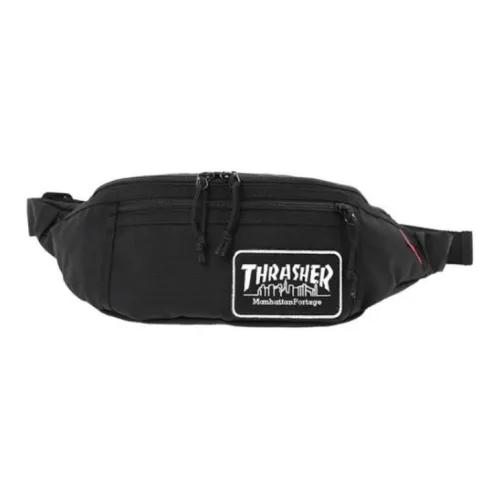 Manhattan Portage THRASHER collaboration Нейлон Бананка Экстра Маленький Унисекс Черный