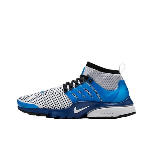 Nike Air Presto Ultra Flyknit Нескользящий Легкий MID Топ Тренировочные Кроссовки Унисекс Синий Серый