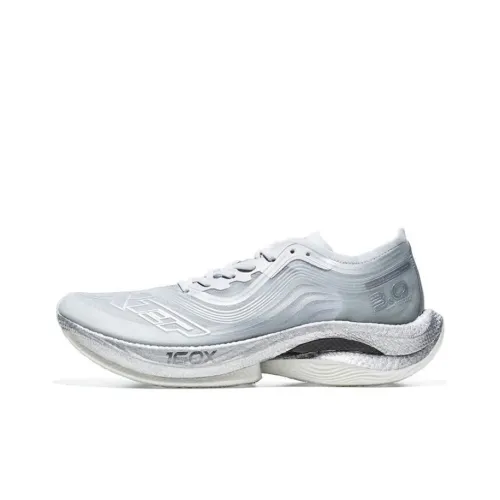 XTEP 160X 3,0 Амортизаторы Устойчивые к истиранию Низкий Топ Беговые кроссовки Женские Серый Серебряный