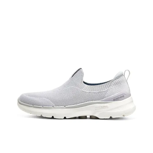 Skechers Go Walk 6 Low Топ Кэжуал Женский Белый