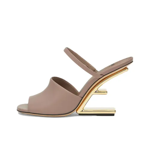 FENDI Слипоны Женские Светлый Умбра