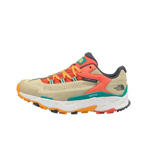 THE NORTH FACE Vectiv Шокабсорберы Противоскользящие Устойчивые к истиранию Низкий Топ Уличная Обувь Женская Хаки