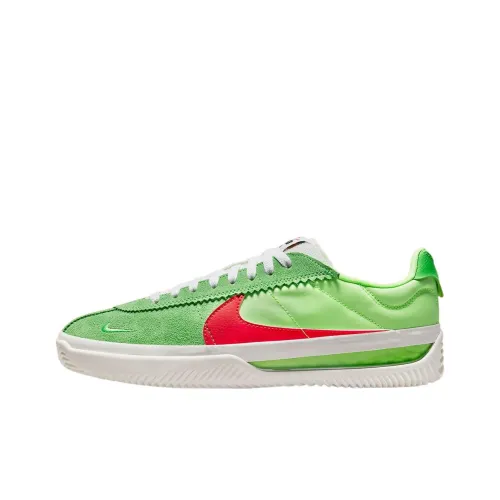 Nike BRSB Slip-Resistant Shock Absorbers Low-Top Skateboard Shoes Unisex Lime Green Найк BRSB Скейтборд Низкие Кеды с Амортизаторами Унисекс Лимонно-Зеленый