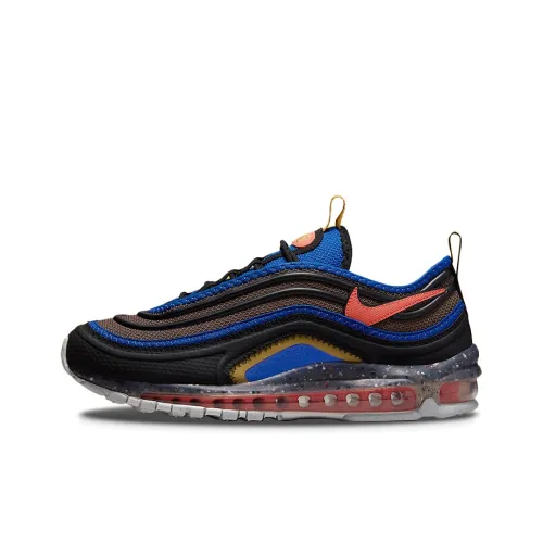 Nike Air Max 97 Low Беговые кроссовки Мужские Черные Синие