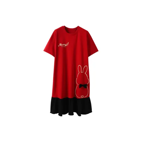 MADALLO Ночная сорочка Женская Кирпично-красная