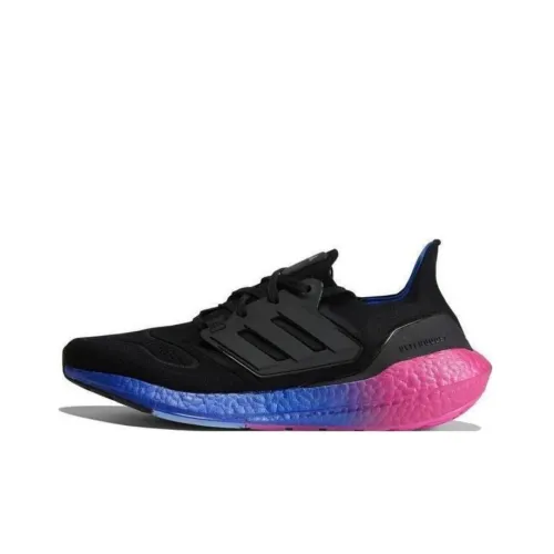 Adidas Ultraboost 22 Амортизаторы Устойчивые к истиранию Низкий Топ Беговые кроссовки Унисекс Черный Синий Розовый