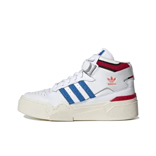 Adidas Originals FORUM Bonega 2B MID Топ Кроссовки для скейтбординга Женские Белый Красный Синий