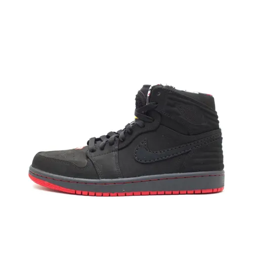 Jordan Air Jordan 1 Retro 93 'Playoffs' Амортизация High Top Винтажные баскетбольные кроссовки Мужской Черный