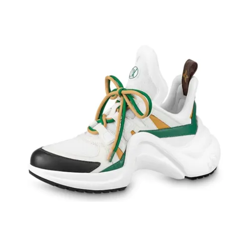 LOUIS VUITTON Archlight 1,0 Archlight Low Топ Повседневная обувь Женская Белый Зеленый