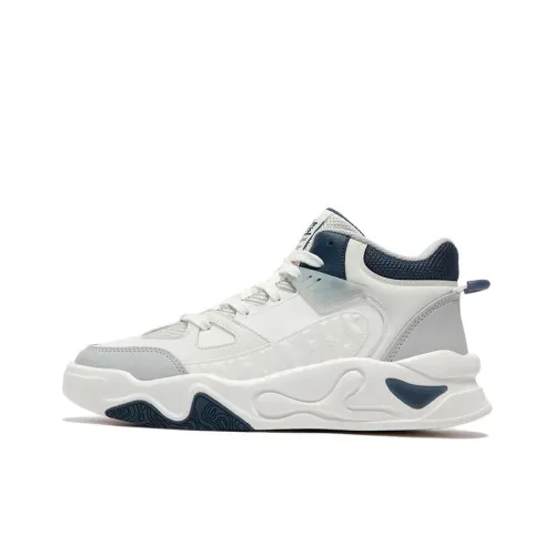 361° Jincheng 4 Slip-on Устойчивый к истиранию Высокий Топ Скейтборд Кроссовки Мужские Белый Серый Синий