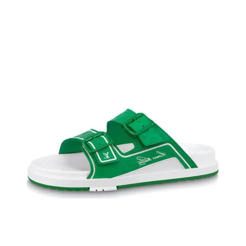 LOUIS VUITTON Trainer Слипоны Мужской Белый Зеленый