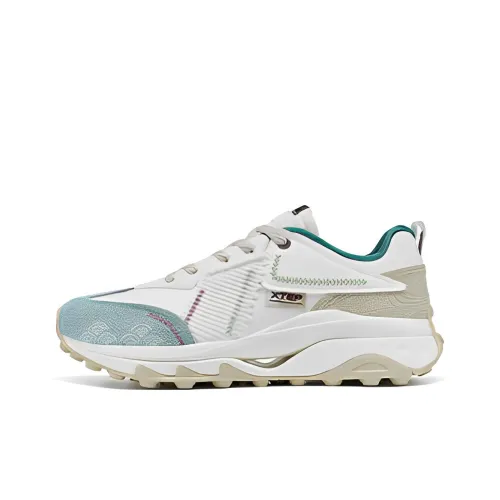 XTEP Tracing Shadows противоскользящий устойчивый к истиранию дышащий низкий топ спортивная повседневная обувь мужская белая серая коричневая