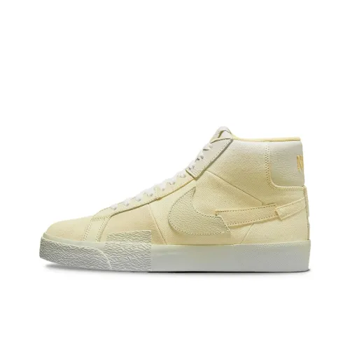 Nike Blazer Edge MID Топ Скейтборд Кроссовки Unisex Light Yellow