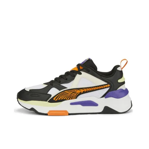 PUMA RS Simul8 Fandom Low Топ Спортивная Повседневная Обувь Унисекс Черный Белый Оранжевый
