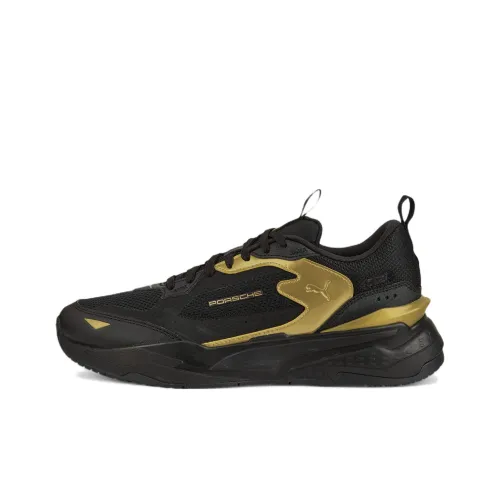PUMA RS Fast Legacy RS Fast ME Low Топ Спортивная повседневная обувь Черный Золотой