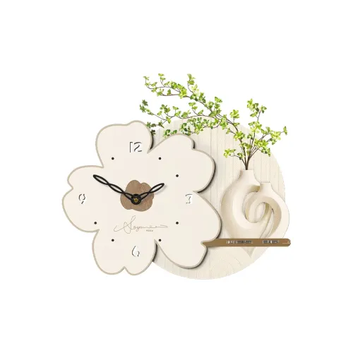 Meishida Sweeping Seconds Movement Унисекс Настенные часы Бежевый