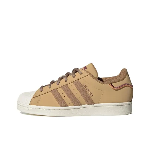 Adidas Originals SUPERSTAR Износостойкий и Легкий Низкий Топ Кроссовки для скейтбординга Женские Пустынно-желтые