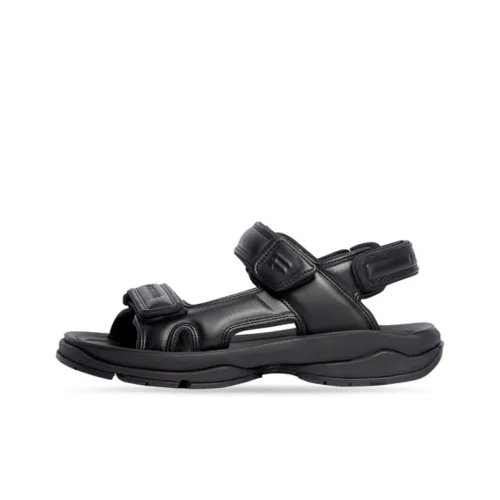 Balenciaga Tourist Пляжные сандалии Женские Черный