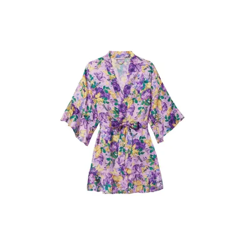 Victoria's Secret Сексуальный KI Sleep Robe Женские Фиолетовый