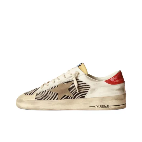 Golden Goose Stardan Low Топ Скейтборд Кроссовки Мужские Белые Потертые