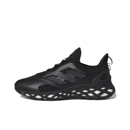 Adidas Web Boost Slip Resistant Abrasion Resistant Дышащий Легкий Низкий Топ Повседневные Беговые кроссовки Мужские Черные