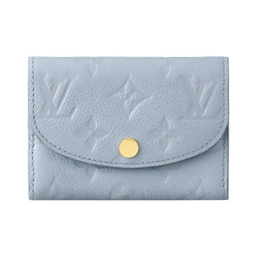 LOUIS VUITTON Rosalie Кожа Кошелек Женские Светло-Синий