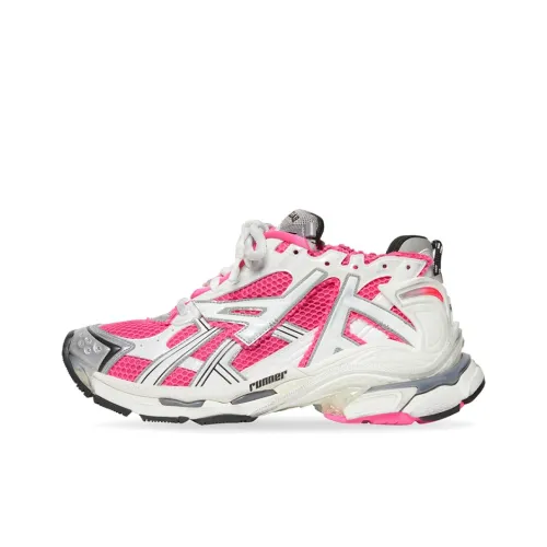 Balenciaga Runner Low Топ Спортивный Лайфстайл Повседневная Обувь Женская Розовая Белая