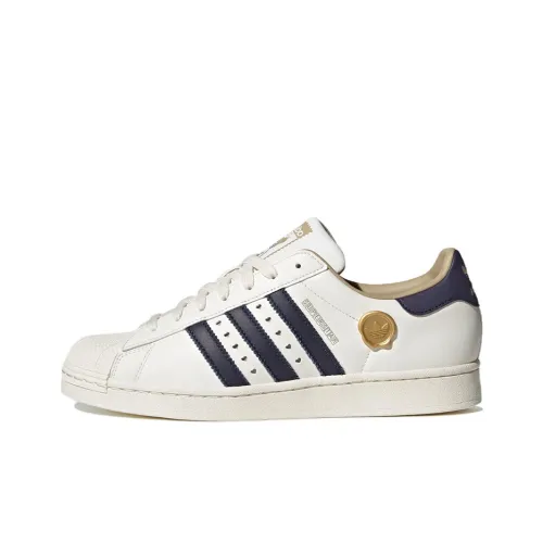 Adidas Originals SUPERSTAR 2023 Low Топ Скейтборд Кроссовки Унисекс Белый Синий