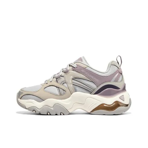 Skechers D'LITES 3,0 AIR Low Топ Кэжуал Женский Серый Фиолетовый Бежевый