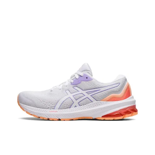 Asics GT 1000 11 Low Топ Беговые кроссовки Женские Серый Оранжевый Фиолетовый