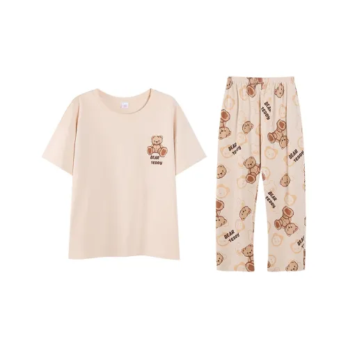 Song Qianya Пижамный комплект женский абрикосовый