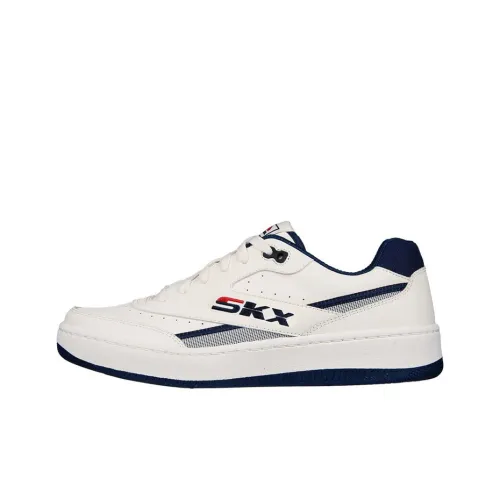 Skechers Sport Court 92 Low Топ Скейтборд Кроссовки Мужские Белые Синие
