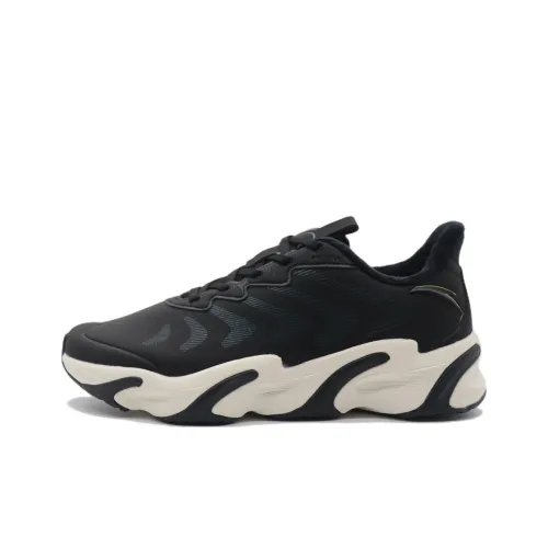 ANTA RUNNING Collection Амортизаторы Slip-resistant и устойчивые к истиранию Низкий топ Беговые кроссовки Мужские Черный Белый