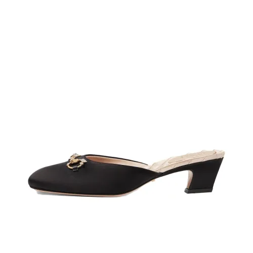 GUCCI Домашние тапочки Женские Черные