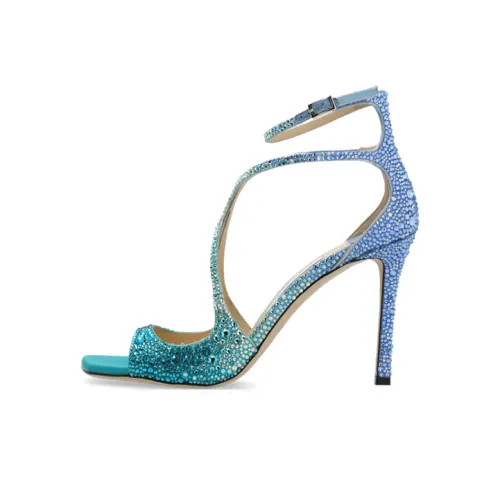 Jimmy Choo Azia One Strap Sandals Women's Blue Джимми Чу Азиа Один Ремешок Сандалии Женские Синие