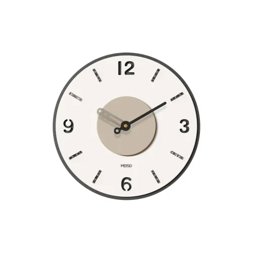 Meishida Sweeping Seconds Movement Унисекс Настенные часы Бежевый