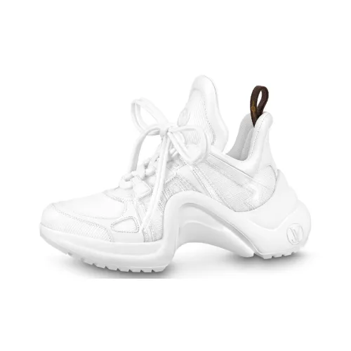 LOUIS VUITTON Archlight Устойчивый к истиранию Низкий Топ Спортивная Повседневная Обувь Женская Белая