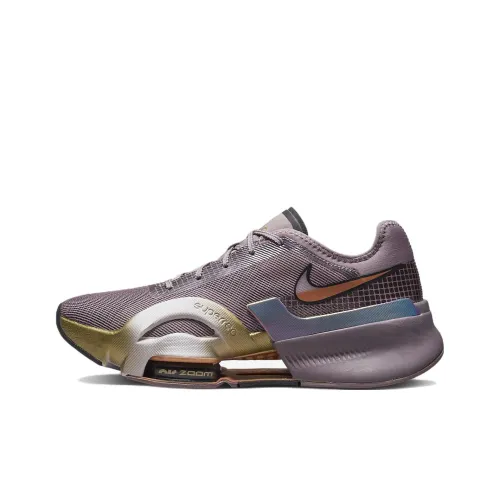 Nike Air Zoom SuperRep 3 Амортизаторы Shock Absorbers Противоскользящие Устойчивые к истиранию Низкий Топ Кроссовки для тренировок Женские Дымчато-фиолетовый
