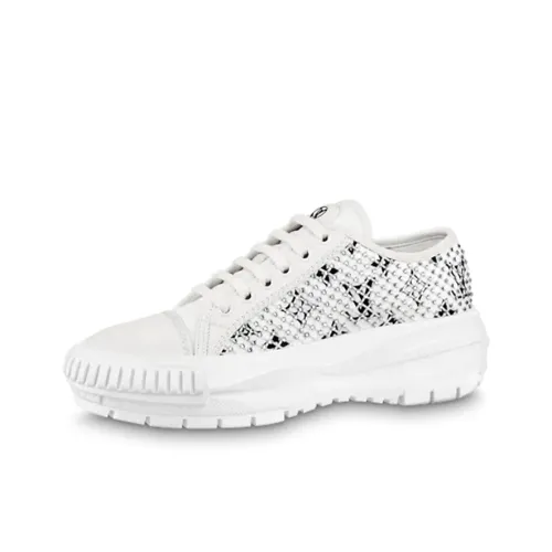 LOUIS VUITTON Squad Low Топ Стильные Скейтбординги Женские Белые