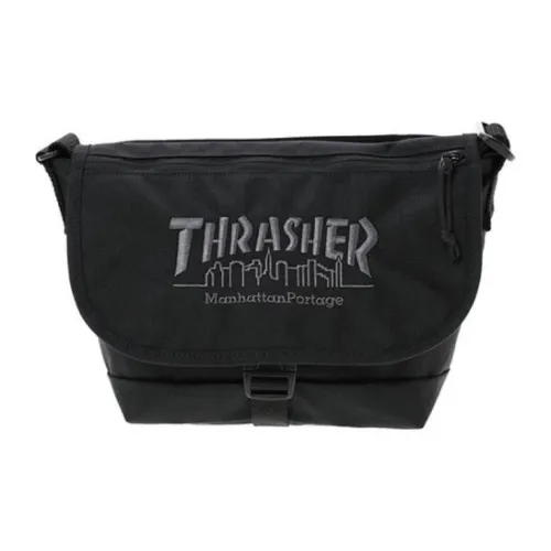 Manhattan Portage Нейлоновая Курьерская Сумка Плечевая Сумка Маленькая Мужская Черная