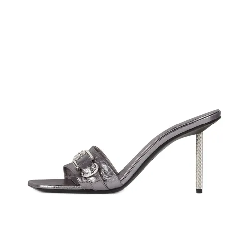 GIVENCHY Voyou Слипоны 9 см Женские Серебряные