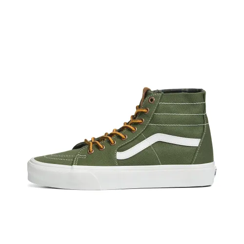 VANS SK8 High Топ Скейтборд Кроссовки Унисекс Зеленый Желтый