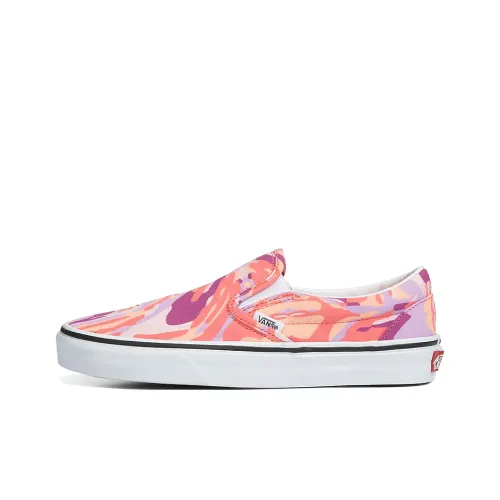 Vans Slip On Series Яркие Vibrations Low Топ Скейтборд Кроссовки Унисекс Многоцветные