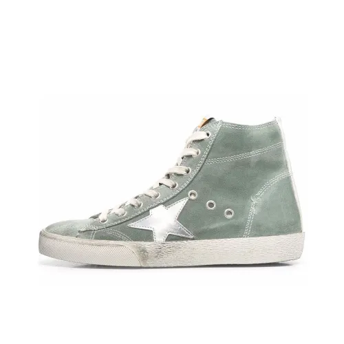 Golden Goose Francy High Топ Стильные Скейтбординги Женские Зеленый